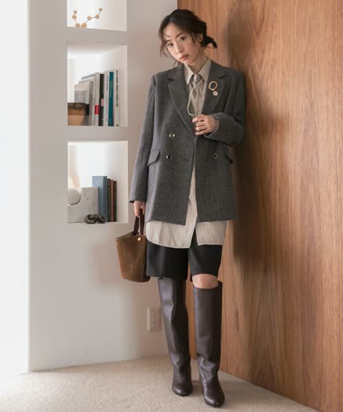 URBAN RESEARCH ROSSO / アーバンリサーチ ロッソ その他アウター | F by ROSSO　ヘリンボンネップツイードジャケット | 詳細6