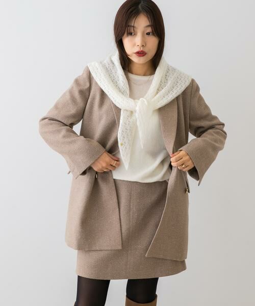 URBAN RESEARCH ROSSO / アーバンリサーチ ロッソ その他アウター | F by ROSSO　ヘリンボンネップツイードジャケット | 詳細15