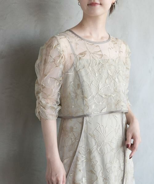 URBAN RESEARCH ROSSO / アーバンリサーチ ロッソ ドレス | エンブロダリーレースレイヤードドレス | 詳細2