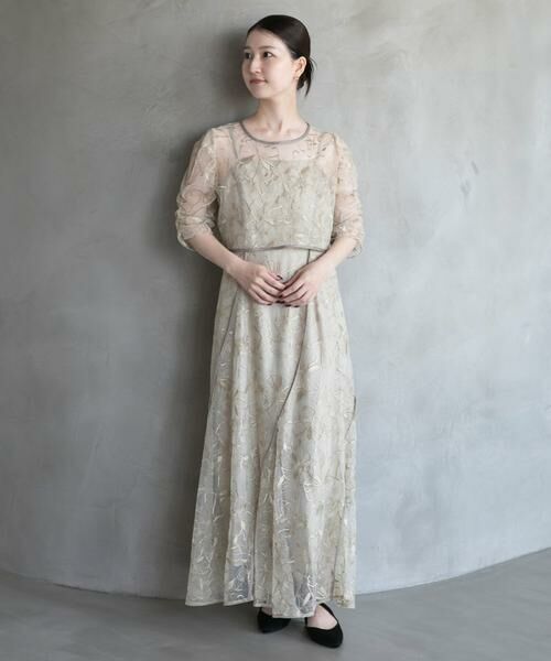 URBAN RESEARCH ROSSO / アーバンリサーチ ロッソ ドレス | エンブロダリーレースレイヤードドレス | 詳細3