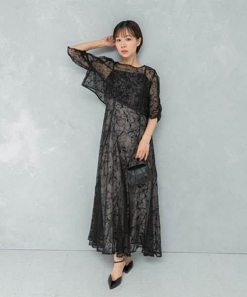 URBAN RESEARCH ROSSO / アーバンリサーチ ロッソ ドレス | エンブロダリーレースレイヤードドレス | 詳細8