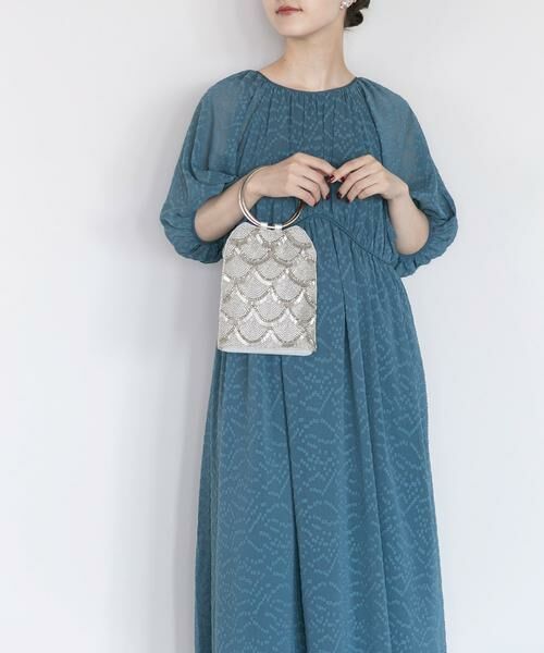 URBAN RESEARCH ROSSO / アーバンリサーチ ロッソ ドレス | ジャガードギャザーパフドレス | 詳細1