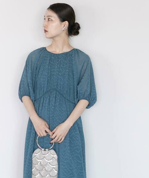 URBAN RESEARCH ROSSO / アーバンリサーチ ロッソ ドレス | ジャガードギャザーパフドレス | 詳細2