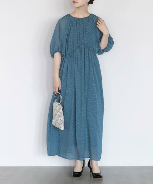 URBAN RESEARCH ROSSO / アーバンリサーチ ロッソ ドレス | ジャガードギャザーパフドレス | 詳細3