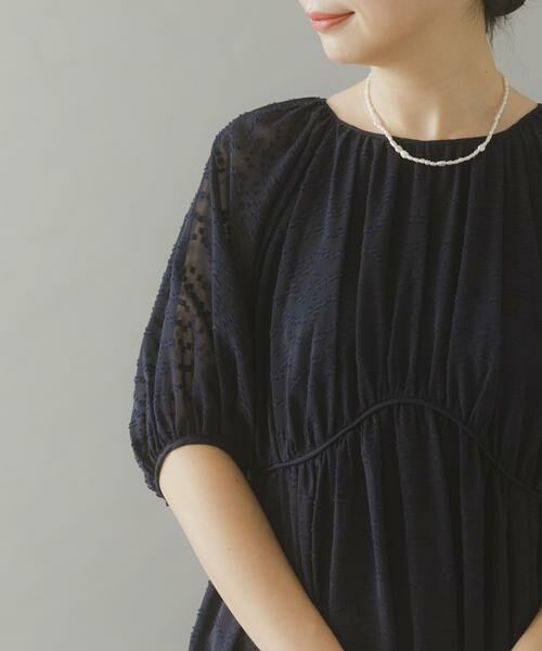 URBAN RESEARCH ROSSO / アーバンリサーチ ロッソ ドレス | ジャガードギャザーパフドレス | 詳細9