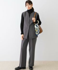 URBAN RESEARCH ROSSO / アーバンリサーチ ロッソ セットアップ | F by ROSSO　キーネックジレ+ワイドパンツ