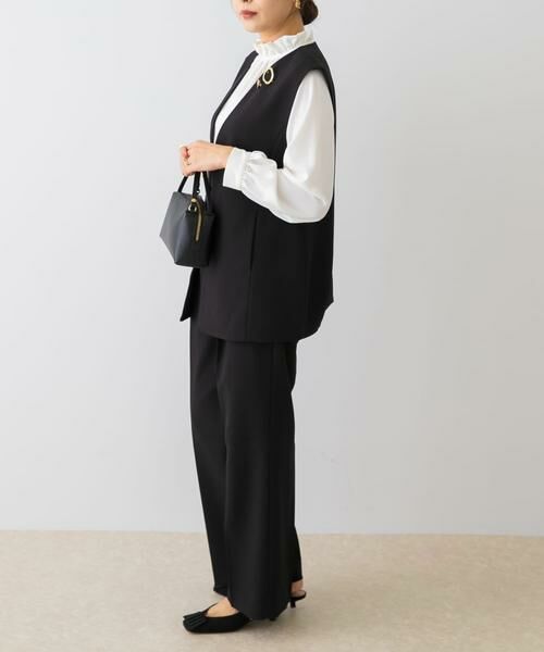 URBAN RESEARCH ROSSO / アーバンリサーチ ロッソ セットアップ | F by ROSSO　キーネックジレ+ワイドパンツ | 詳細2