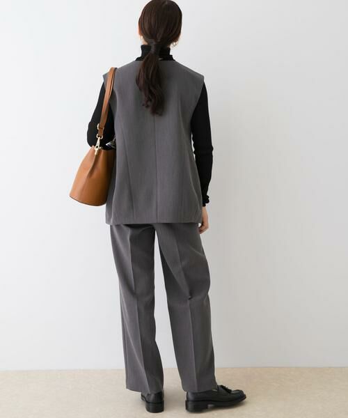 URBAN RESEARCH ROSSO / アーバンリサーチ ロッソ セットアップ | F by ROSSO　キーネックジレ+ワイドパンツ | 詳細18