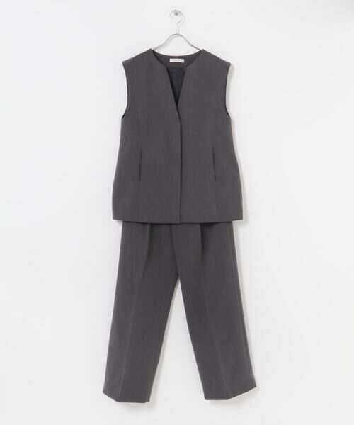 URBAN RESEARCH ROSSO / アーバンリサーチ ロッソ セットアップ | F by ROSSO　キーネックジレ+ワイドパンツ | 詳細21