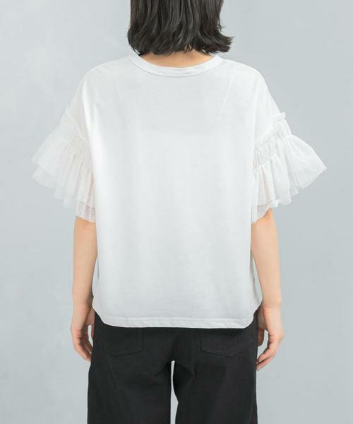 URBAN RESEARCH ROSSO / アーバンリサーチ ロッソ Tシャツ | TORRAZZO DONNA　Mesh sleeve T-shirts | 詳細5