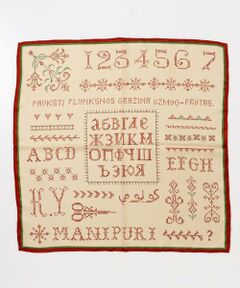 URBAN RESEARCH ROSSO / アーバンリサーチ ロッソ バンダナ・スカーフ | manipuri　65クロスステッチバンダナ