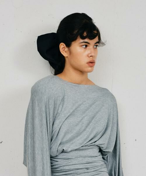 URBAN RESEARCH ROSSO/アーバンリサーチ ロッソ heyep Silk Heart Scrunchie Large ブラック -