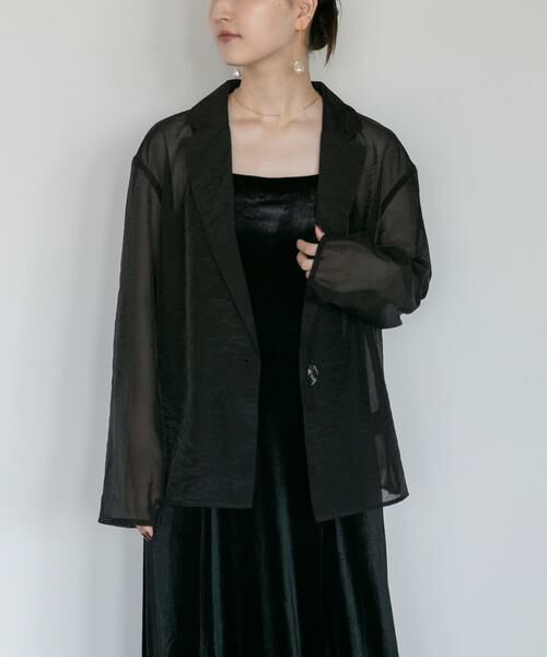 URBAN RESEARCH ROSSO / アーバンリサーチ ロッソ ドレス | kaene　シアージャケットセットベロアドレス | 詳細14