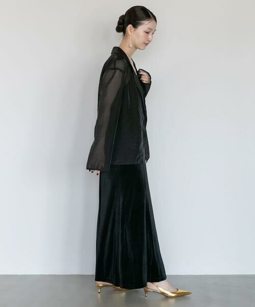 URBAN RESEARCH ROSSO / アーバンリサーチ ロッソ ドレス | kaene　シアージャケットセットベロアドレス | 詳細16