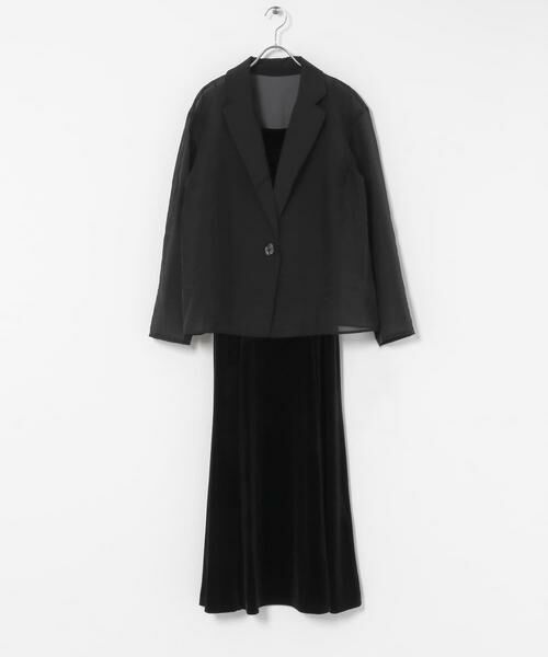 URBAN RESEARCH ROSSO / アーバンリサーチ ロッソ ドレス | kaene　シアージャケットセットベロアドレス | 詳細20