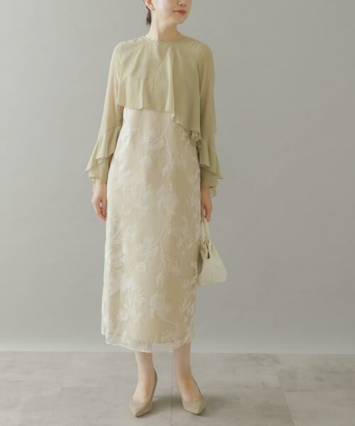 URBAN RESEARCH ROSSO / アーバンリサーチ ロッソ ドレス | kaene　アシメフレアボレロドッキングドレス | 詳細2