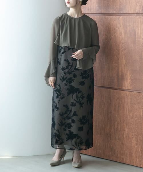 URBAN RESEARCH ROSSO / アーバンリサーチ ロッソ ドレス | kaene　アシメフレアボレロドッキングドレス | 詳細7