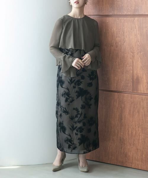 URBAN RESEARCH ROSSO / アーバンリサーチ ロッソ ドレス | kaene　アシメフレアボレロドッキングドレス | 詳細8