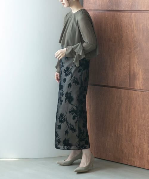 URBAN RESEARCH ROSSO / アーバンリサーチ ロッソ ドレス | kaene　アシメフレアボレロドッキングドレス | 詳細9