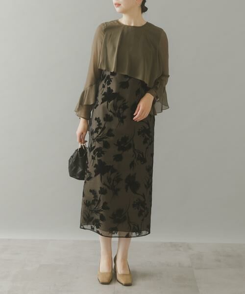 URBAN RESEARCH ROSSO / アーバンリサーチ ロッソ ドレス | kaene　アシメフレアボレロドッキングドレス | 詳細11