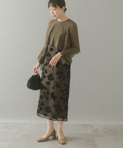 URBAN RESEARCH ROSSO / アーバンリサーチ ロッソ ドレス | kaene　アシメフレアボレロドッキングドレス | 詳細12