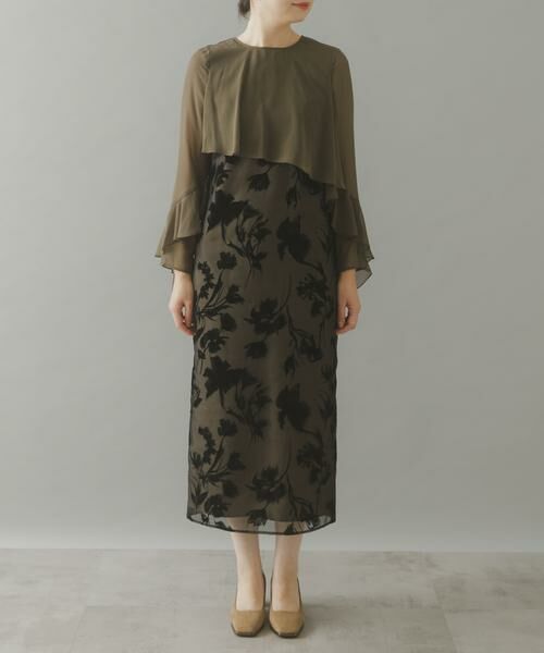 URBAN RESEARCH ROSSO / アーバンリサーチ ロッソ ドレス | kaene　アシメフレアボレロドッキングドレス | 詳細14