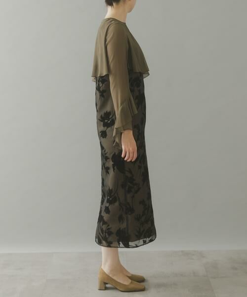 URBAN RESEARCH ROSSO / アーバンリサーチ ロッソ ドレス | kaene　アシメフレアボレロドッキングドレス | 詳細15