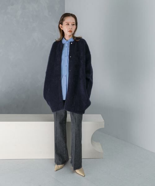 URBAN RESEARCH ROSSO / アーバンリサーチ ロッソ カーディガン・ボレロ | 『別注』ELENDEEK×ROSSO　CN RACCOON MIX WCD | 詳細5