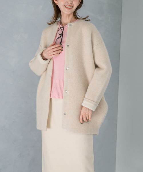 URBAN RESEARCH ROSSO / アーバンリサーチ ロッソ カーディガン・ボレロ | 『別注』ELENDEEK×ROSSO　CN RACCOON MIX WCD | 詳細15