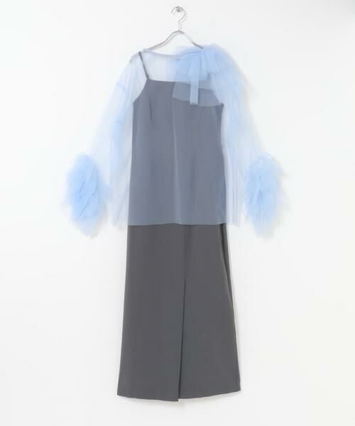 URBAN RESEARCH ROSSO/アーバンリサーチ ロッソ ANDRESD blooming tulle dress グレー系その他 38 URBAN RESEARCH ROSSO/アーバンリサーチ ロッソ ANDRESD blooming tulle dress グレー系その他 38