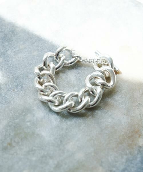 URBAN RESEARCH ROSSO/アーバンリサーチ ロッソ in mood BIG CURB -bracelet シルバー - URBAN RESEARCH ROSSO/アーバンリサーチ ロッソ in mood BIG CURB -bracelet シルバー -