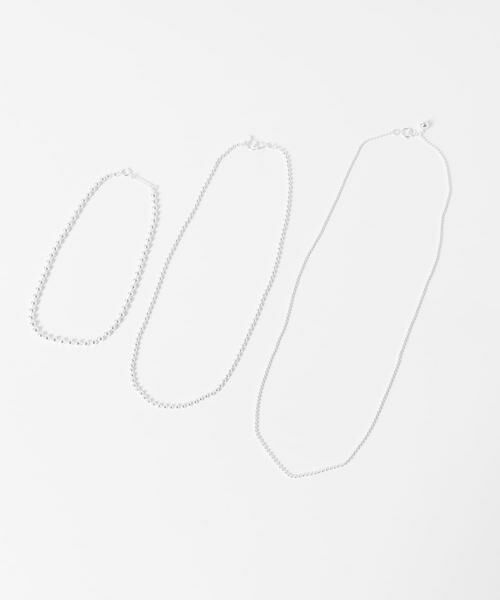 URBAN RESEARCH ROSSO / アーバンリサーチ ロッソ ネックレス・ペンダント・チョーカー | in mood　MULTI BALL CHAIN 3P necklace | 詳細1