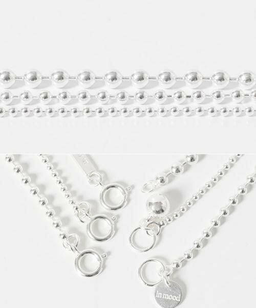 URBAN RESEARCH ROSSO / アーバンリサーチ ロッソ ネックレス・ペンダント・チョーカー | in mood　MULTI BALL CHAIN 3P necklace | 詳細6