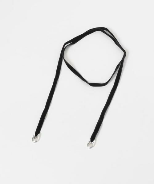 URBAN RESEARCH ROSSO/アーバンリサーチ ロッソ in mood VELVET -LARIAT ブラック - URBAN RESEARCH ROSSO/アーバンリサーチ ロッソ in mood VELVET -LARIAT ブラック -