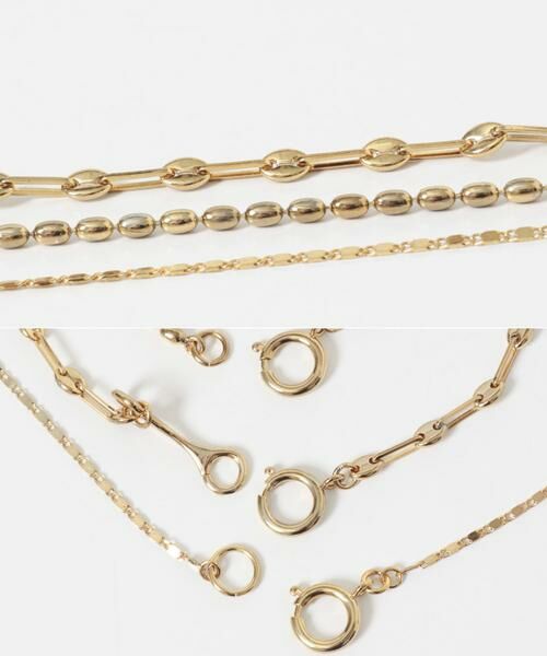 URBAN RESEARCH ROSSO / アーバンリサーチ ロッソ ネックレス・ペンダント・チョーカー | in mood　MULTI LINK CHAIN 3P necklace | 詳細6