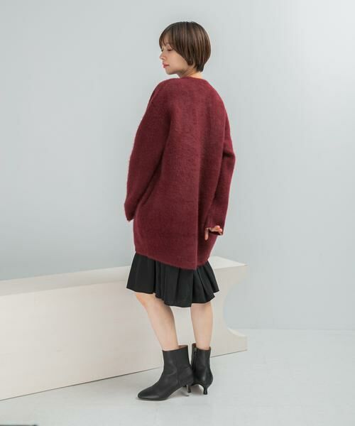 URBAN RESEARCH ROSSO / アーバンリサーチ ロッソ カーディガン・ボレロ | ELENDEEK　CREW-NECK RACCOON MIX WCARDIGAN | 詳細3