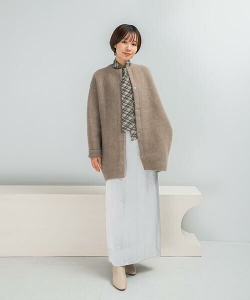 URBAN RESEARCH ROSSO / アーバンリサーチ ロッソ カーディガン・ボレロ | ELENDEEK　CREW-NECK RACCOON MIX WCARDIGAN | 詳細15