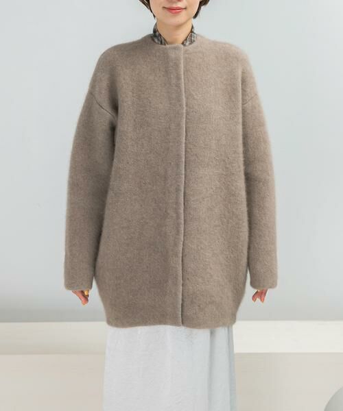 URBAN RESEARCH ROSSO / アーバンリサーチ ロッソ カーディガン・ボレロ | ELENDEEK　CREW-NECK RACCOON MIX WCARDIGAN | 詳細16