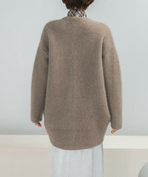 URBAN RESEARCH ROSSO / アーバンリサーチ ロッソ カーディガン・ボレロ | ELENDEEK　CREW-NECK RACCOON MIX WCARDIGAN | 詳細18