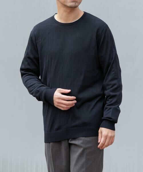 URBAN RESEARCH ROSSO / アーバンリサーチ ロッソ ニット・セーター | 『XLサイズあり』『UR TECH』ハイゲージクルーネックニット | 詳細1