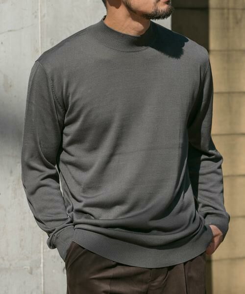 URBAN RESEARCH ROSSO/アーバンリサーチ ロッソ 『XLサイズあり』『UR TECH』ハイゲージハイネックニット グレー M URBAN RESEARCH ROSSO/アーバンリサーチ ロッソ 『XLサイズあり』『UR TECH』ハイゲージハイネックニット グレー M