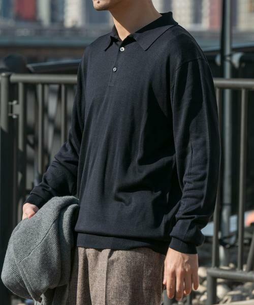 URBAN RESEARCH ROSSO / アーバンリサーチ ロッソ ニット・セーター | 『XLサイズあり』『UR TECH』ハイゲージニットポロシャツ | 詳細2