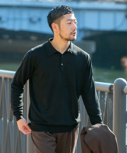 URBAN RESEARCH ROSSO / アーバンリサーチ ロッソ ニット・セーター | 『XLサイズあり』『UR TECH』ハイゲージニットポロシャツ | 詳細17