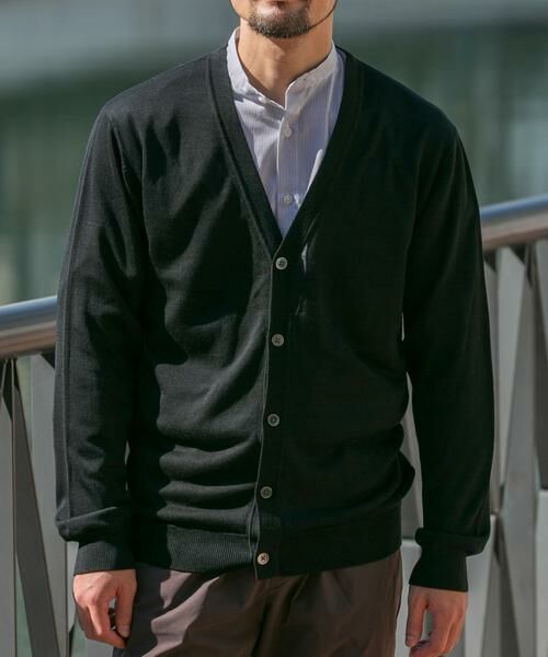 URBAN RESEARCH ROSSO/アーバンリサーチ ロッソ 『XLサイズあり』『UR TECH』ハイゲージカーディガン ブラック L URBAN RESEARCH ROSSO/アーバンリサーチ ロッソ 『XLサイズあり』『UR TECH』ハイゲージカーディガン ブラック L