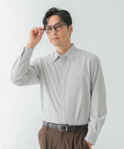 URBAN RESEARCH ROSSO / アーバンリサーチ ロッソ シャツ・ブラウス | 『XLサイズあり』ハイパフォーマンスブロードレギュラーカラーシャツ(ストライプ)