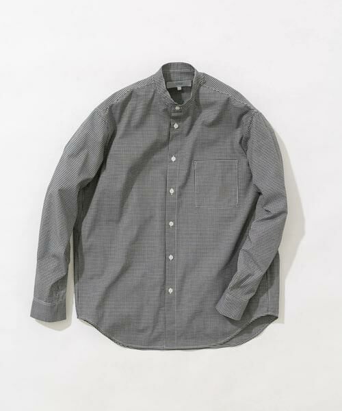 URBAN RESEARCH ROSSO/アーバンリサーチ ロッソ アーバンリラックスバンドカラーシャツ チェック XL URBAN RESEARCH ROSSO/アーバンリサーチ ロッソ アーバンリラックスバンドカラーシャツ チェック XL