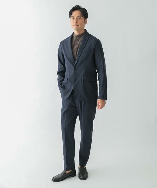 URBAN RESEARCH ROSSO / アーバンリサーチ ロッソ セットアップ | 『静電気防止 / XLサイズあり』ハイパフォーマンスソフトツイルセットアップ(ネイビー)