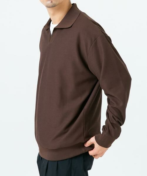 URBAN RESEARCH ROSSO / アーバンリサーチ ロッソ ポロシャツ | ダブルフェイスサーマルスキッパーポロシャツ | 詳細2