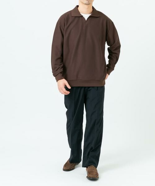 URBAN RESEARCH ROSSO / アーバンリサーチ ロッソ ポロシャツ | ダブルフェイスサーマルスキッパーポロシャツ | 詳細3