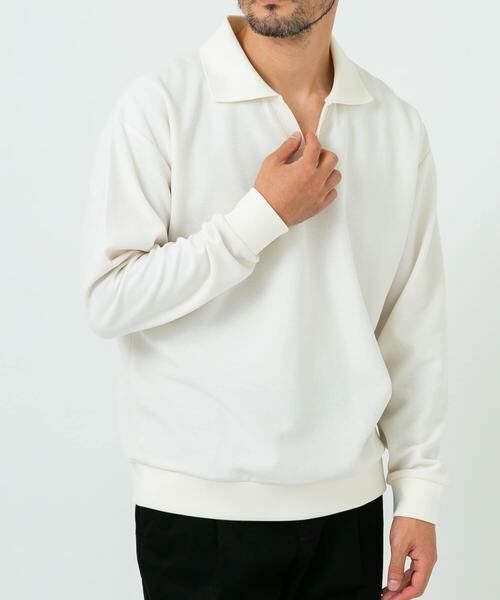 URBAN RESEARCH ROSSO / アーバンリサーチ ロッソ ポロシャツ | ダブルフェイスサーマルスキッパーポロシャツ | 詳細7